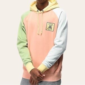 Teddy Fresh Color Block Hoodie In Natural